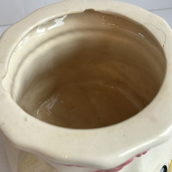 Vintage Cardinal Pottery USA cookie jar sack of cookies sack of treats lid - Picture 6 of 15